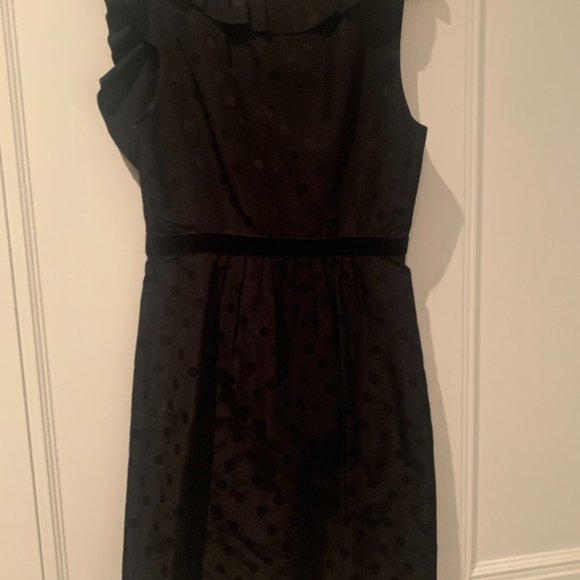 MARC JACOBS Polka Dot Jacquard Ruffle Cocktail Dress - Size 6 - Picture 10 of 11